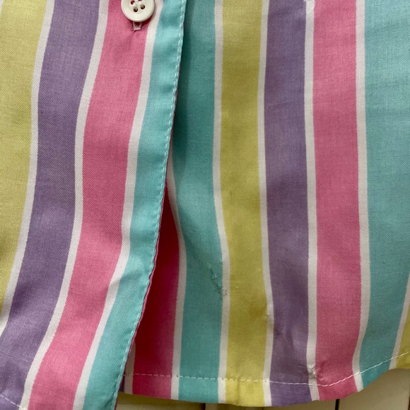 80’s Lady Manhattan Candy Stripe Blouse - Picture 5 of 7